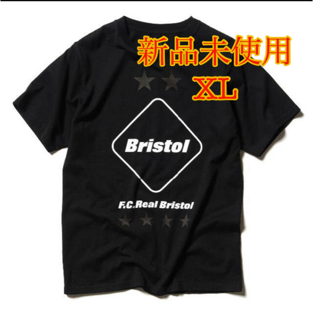 サイズXLFCRB 19AW EMBLEM TEE ブラック XL エンブレムTシャツ