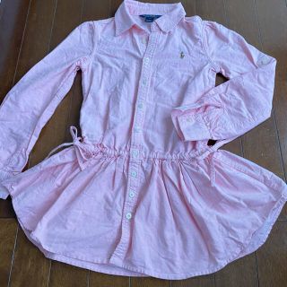 ポロラルフローレン(POLO RALPH LAUREN)のhana 様　ラルフローレン　ピンクシャツチュニック☆7 約130cm(ワンピース)