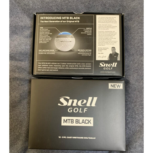 ３６０個コンプレッション【送料無料】2019 SNELL MTB BLACKボール 2ダース 正規品 白