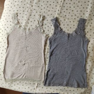 ユニクロ(UNIQLO)のユニクロ　タンクトップ2枚組(M)(タンクトップ)