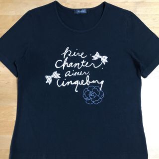 インゲボルグ(INGEBORG)のインゲボルグ　Tシャツ　黒　M(Tシャツ(半袖/袖なし))