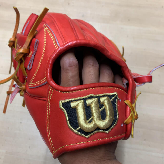 Wilson Staff(ウィルソンスタッフ)のウィルソン　左投げ　左利き　外野手　外野　軟式　Wilson staff 中古 スポーツ/アウトドアの野球(グローブ)の商品写真