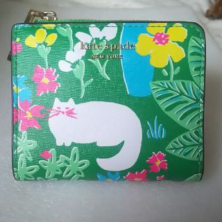 ケイトスペードニューヨーク(kate spade new york)の☆未使用☆kate spade☆ケイト･スペード☆二つ折り財布☆グリーン☆(財布)