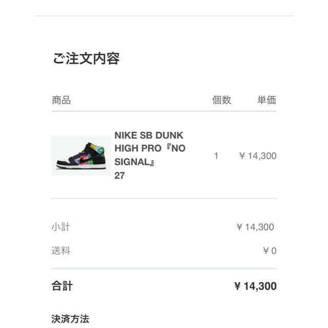 NIKE SB DUNK HIGH PRO "TEST PATTERN 27cm