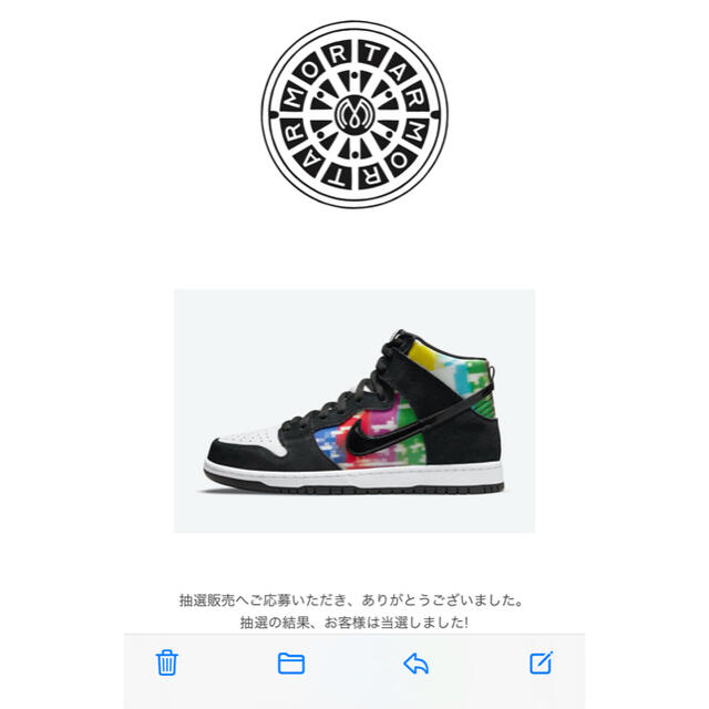 NIKE(ナイキ)のNIKE SB DUNK HIGH PRO "TEST PATTERN 27cm メンズの靴/シューズ(スニーカー)の商品写真