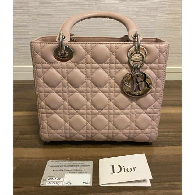 ミディアム24x20x11cm値下げ！新品未使用 lady dior ハンドバッグ ミディアム