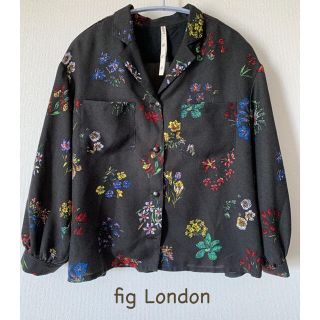 フィグロンドン(fig London)のfig London 花柄開襟シャツブラウス　フィグロンドン(シャツ/ブラウス(長袖/七分))