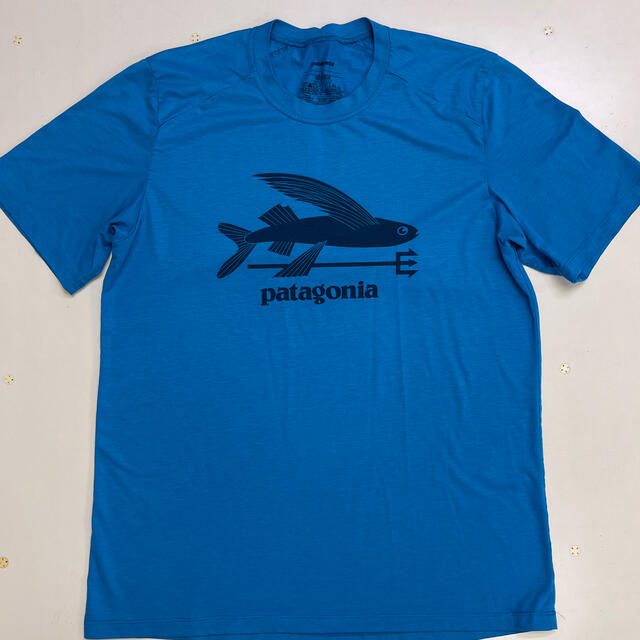 patagonia(パタゴニア)のパタゴニア　半袖Tシャツ　ブルー　M メンズのトップス(Tシャツ/カットソー(半袖/袖なし))の商品写真