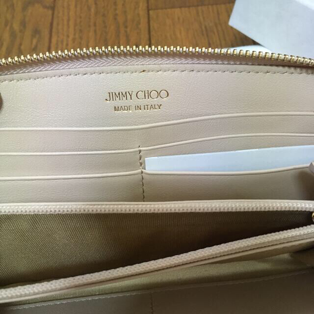 レディース(新品未使用) ジミーチュウ　長財布　ピンクベージュ JIMMY CHOO