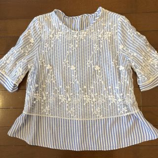 ザラ(ZARA)のZARA ブラウス S 半袖(シャツ/ブラウス(半袖/袖なし))