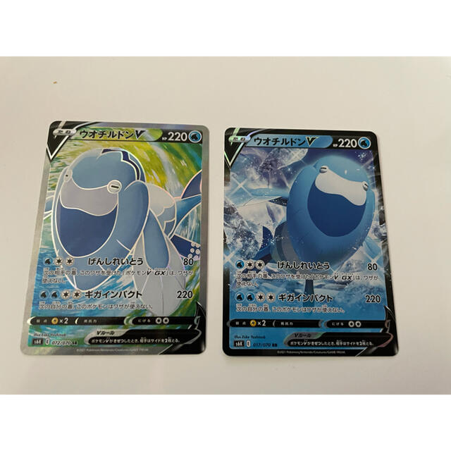 ポケモン(ポケモン)のウオチルドンv SRセット エンタメ/ホビーのアニメグッズ(カード)の商品写真