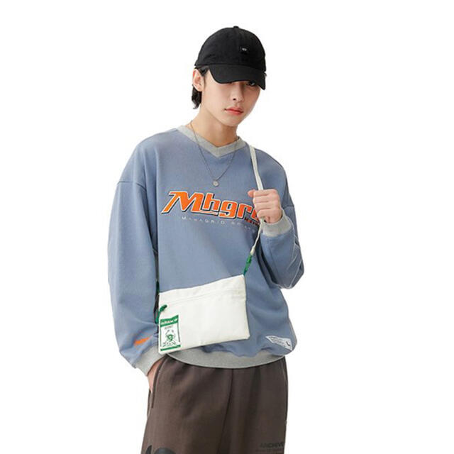 人気　MAHAGRID SPORTS TEAM SWEATSHIRT BLUE 2