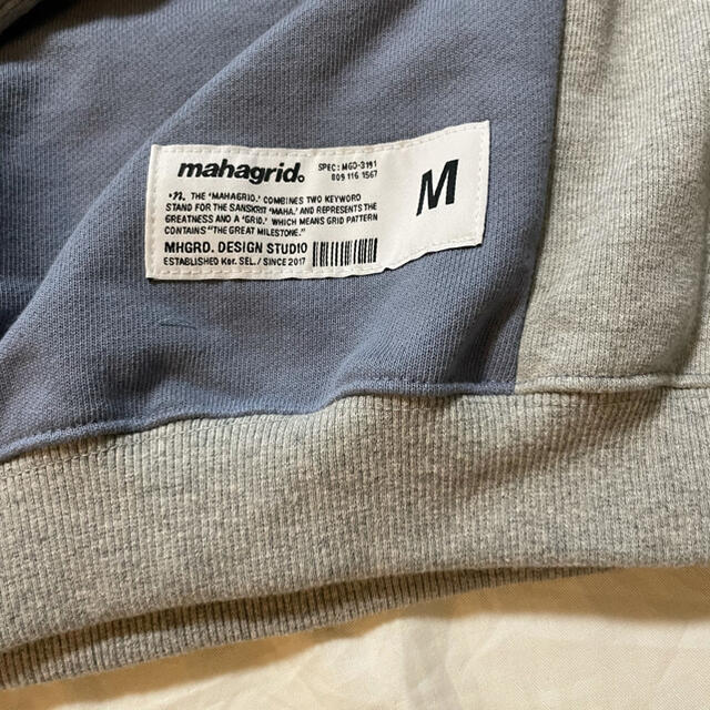 人気　MAHAGRID SPORTS TEAM SWEATSHIRT BLUE 5