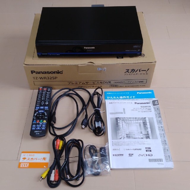 Panasonic(パナソニック)のスカパープレミアム光チューナー　Panasonic TZ-WR325P スマホ/家電/カメラのテレビ/映像機器(ブルーレイレコーダー)の商品写真