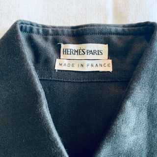 エルメス(Hermes)のエルメス　ワンピース　リネン100% カーキ(ロングワンピース/マキシワンピース)