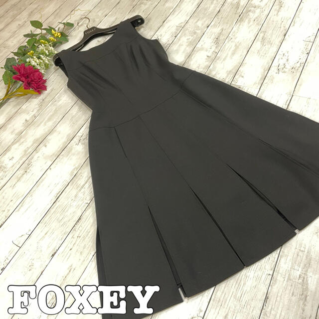 超美品★FOXEY★フォクシー★ワンピース★38ひざ丈ワンピース