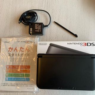 ニンテンドー3DS(ニンテンドー3DS)の【美品】Nintendo 3DS  LL 本体ブラック　＆ 充電器(携帯用ゲーム機本体)