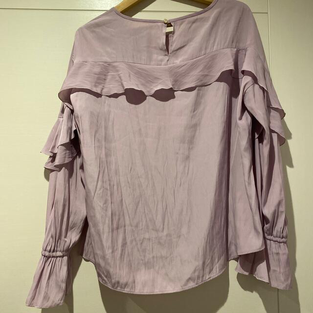 en recre(アンレクレ)のかわいいくすみピンクのとろみブラウス レディースのトップス(シャツ/ブラウス(長袖/七分))の商品写真
