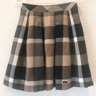 バーバリーブルーレーベル(BURBERRY BLUE LABEL)のBurberry Blue label定番チェックフレアスカート(ひざ丈スカート)