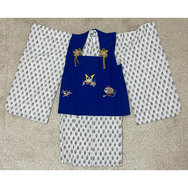 七五三 被布 男子 一式 キッズ/ベビー/マタニティのキッズ服男の子用(90cm~)(和服/着物)の商品写真