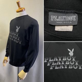 プレイボーイ(PLAYBOY)の70/80s PLAYBOY  sweatshirt  Made in USA (スウェット)