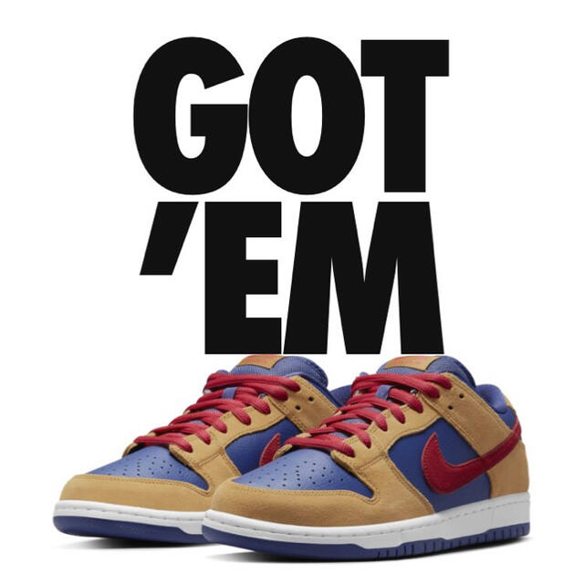 NIKE SB DUNK LOW WHEAT AND PURPLE 26.5