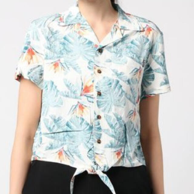 Roxy(ロキシー)のボタニカル柄アロハシャツ　ROXY レディースのトップス(シャツ/ブラウス(半袖/袖なし))の商品写真