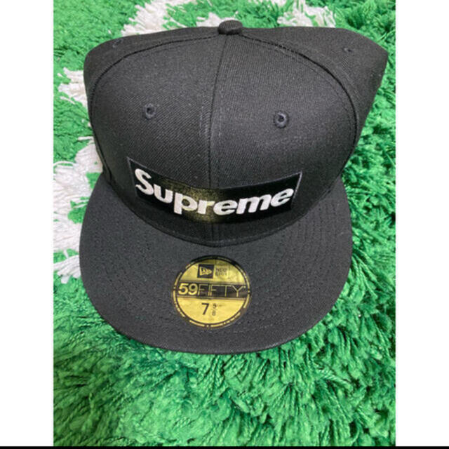 Supreme Champions Box Logo New Era 黒帽子