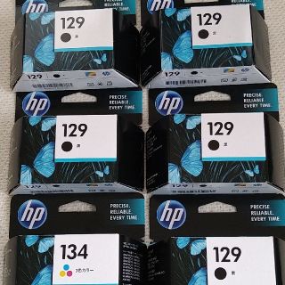 ヒューレットパッカード(HP)のHP 純正 インクカートリッジ 134 3色カラー ・129ブラック (PC周辺機器)