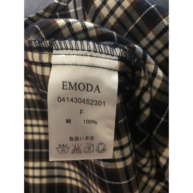 EMODA(エモダ)のエモダ　ブラウス　メンズライク　シャツ　チェック レディースのトップス(シャツ/ブラウス(長袖/七分))の商品写真