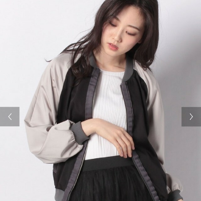 LANVIN en Bleu - 美品♡トリムカラーサテンブルゾンの通販 by しのこ