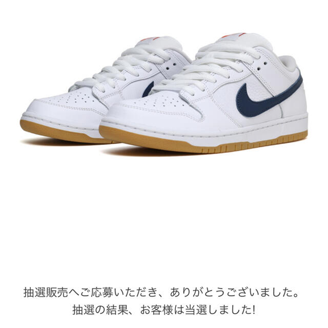 オンライン人気商品 NIKE SB DUNK LOW PRO “WHITE NAVY”