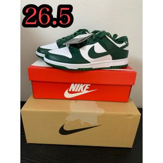 ナイキ(NIKE)のNIKE dunk low Varsity Green 26.5 グリーン(スニーカー)