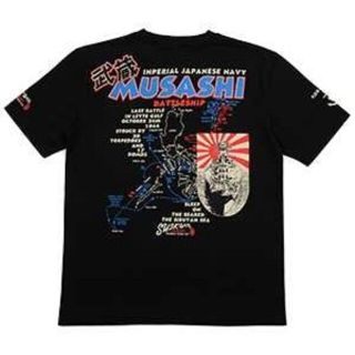 テッドマン(TEDMAN)の粋狂/戦艦武蔵/Tｼｬﾂ/ﾌﾞﾗｯｸ/SYT-198/ﾃｯﾄﾞﾏﾝ(Tシャツ/カットソー(半袖/袖なし))