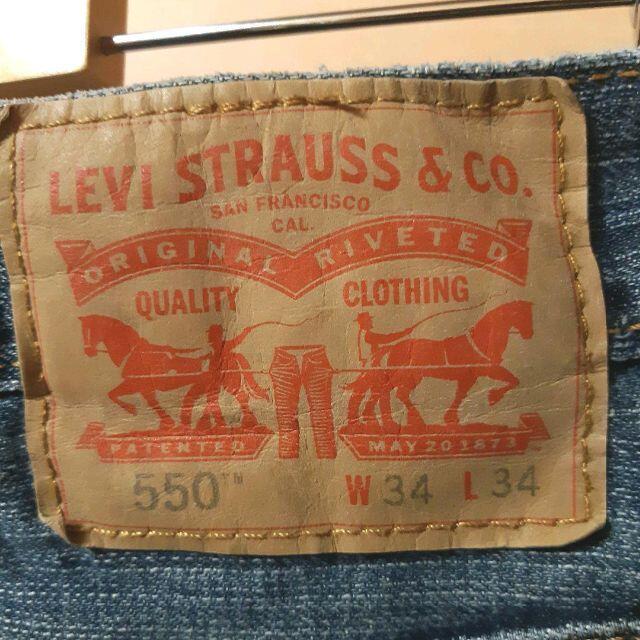 リーバイスLevi's　550　ワイドデニムバギー　W34L34 3