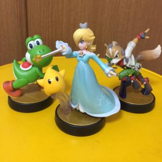 ニンテンドースイッチ(Nintendo Switch)のamiibo ロゼッタ チコ ヨッシー フォックス スマブラ  スマッシュブラザ(ゲームキャラクター)