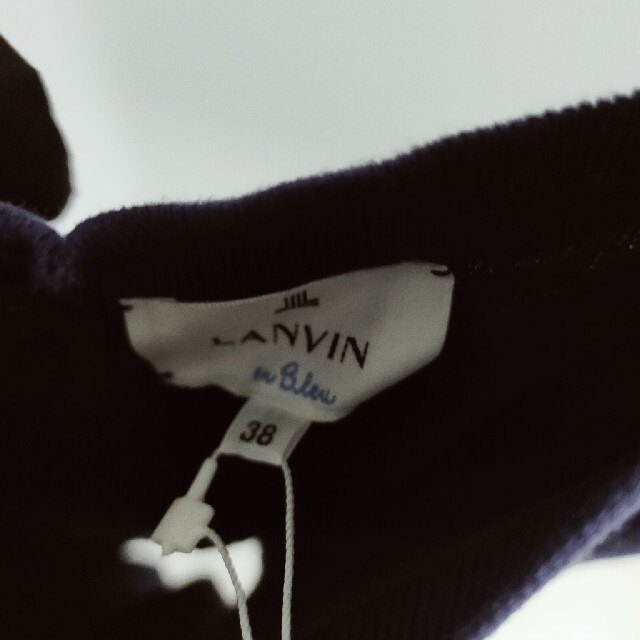 LANVIN en Bleu(ランバンオンブルー)のランバンオンブルー　半袖ワンピース　38サイズ レディースのワンピース(ひざ丈ワンピース)の商品写真