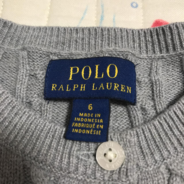 POLO RALPH LAUREN(ポロラルフローレン)のラルフローレン カーディガンです。 キッズ/ベビー/マタニティのキッズ服女の子用(90cm~)(カーディガン)の商品写真