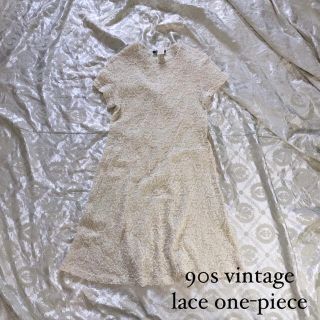 デプト(DEPT)の90s vintage lace one-piece レース　ワンピース(ひざ丈ワンピース)