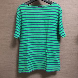 ユニクロ(UNIQLO)のユニクロ★緑と紫のボーダーTシャツ(Tシャツ/カットソー(半袖/袖なし))