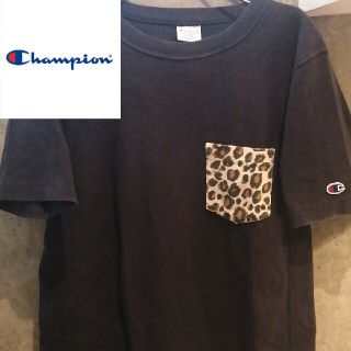 チャンピオン(Champion)の【ヒョウ柄ポケット】championT　STUSSY GDC　NIKE　FCRB(Tシャツ/カットソー(半袖/袖なし))