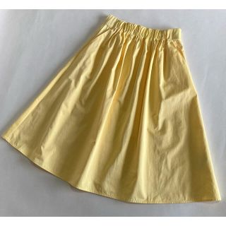 ザラ(ZARA)のZARAザラ　新品　フレアースカート　イエロー　S(ロングスカート)