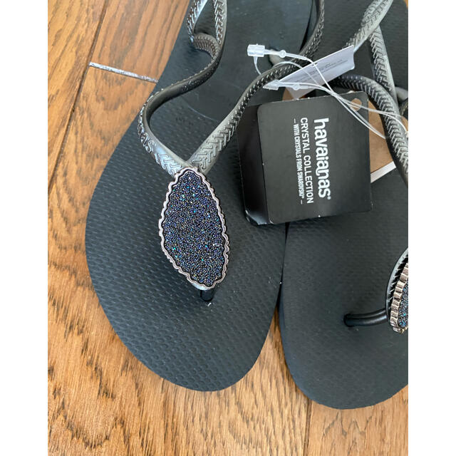 havaianas(ハワイアナス)の【Havaianas】ハワイアナス ×スワロフスキー ビーチサンダル(新品) レディースの靴/シューズ(ビーチサンダル)の商品写真