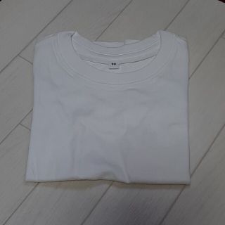 ムジルシリョウヒン(MUJI (無印良品))の無印良品　オーガニックコットン　90　白Tシャツ☆試着のみ☆(Tシャツ/カットソー)