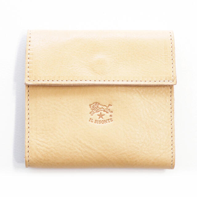 IL BISONTE(イルビゾンテ)の新品 イルビゾンテ 二つ折り財布 ヌメ コインケース ミニ財布 三つ折り ケース レディースのファッション小物(財布)の商品写真