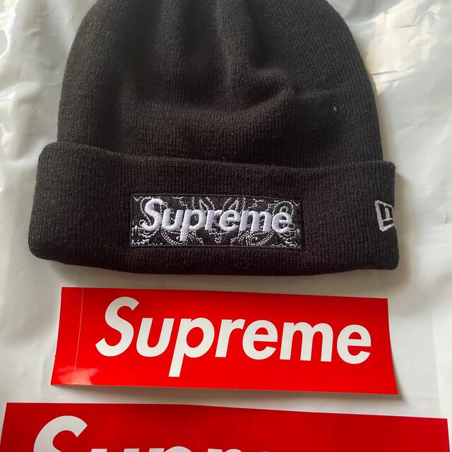 Supreme ボックスロゴビーニー バンダナ 19FW レッド