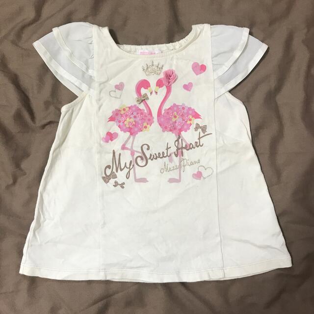 mezzo piano(メゾピアノ)のメゾピアノ　ティシャツ  キッズ/ベビー/マタニティのキッズ服女の子用(90cm~)(Tシャツ/カットソー)の商品写真