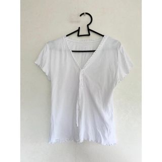 ブランディーメルビル(Brandy Melville)のレース　T-shirt(Tシャツ(半袖/袖なし))