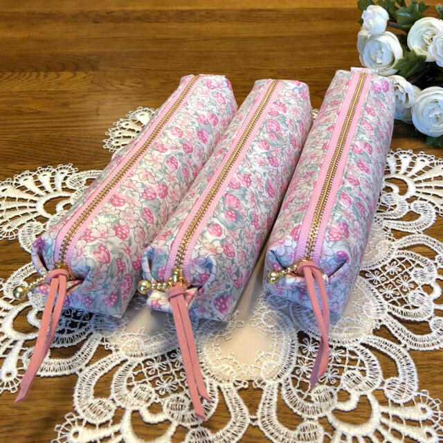 ご専用】キャラメルミニペンポーチ リバティ❤️アシュテッド Handmade