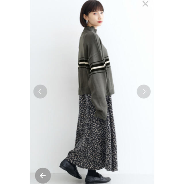 merlot(メルロー)のニット セーター　merlot  メルロー　グレー レディースのトップス(ニット/セーター)の商品写真